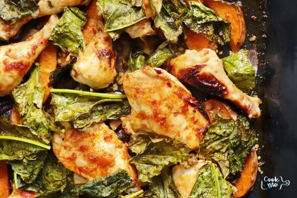 Sheet Pan Chicken and Sweet Potatoes
