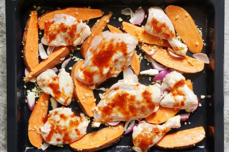 Step 4 - Sheet Pan Chicken and Sweet Potatoes