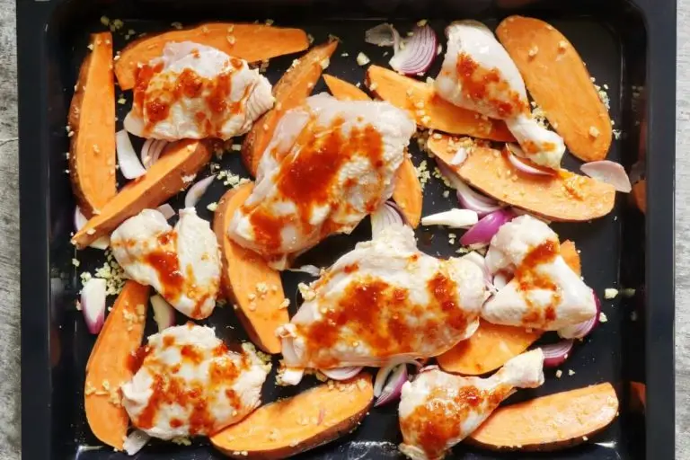 Step 4 - Sheet Pan Chicken and Sweet Potatoes