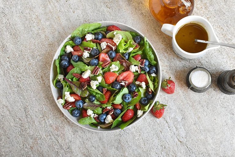 Step 2 - Strawberry and Mixed Green Salad