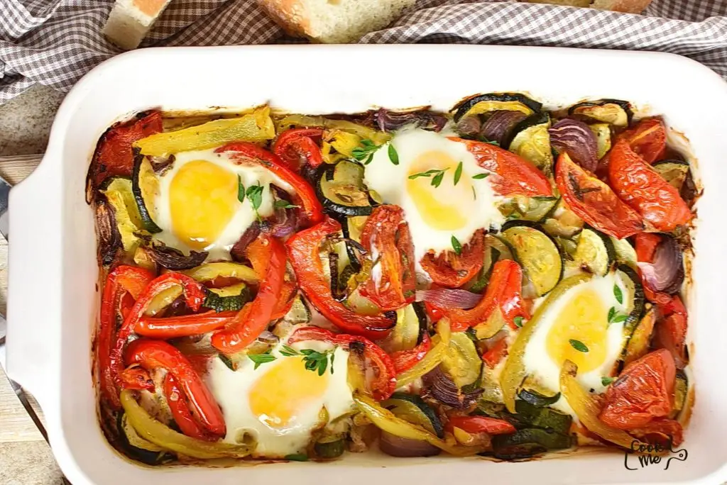 Summer Roasted Vegetable Baked Eggs