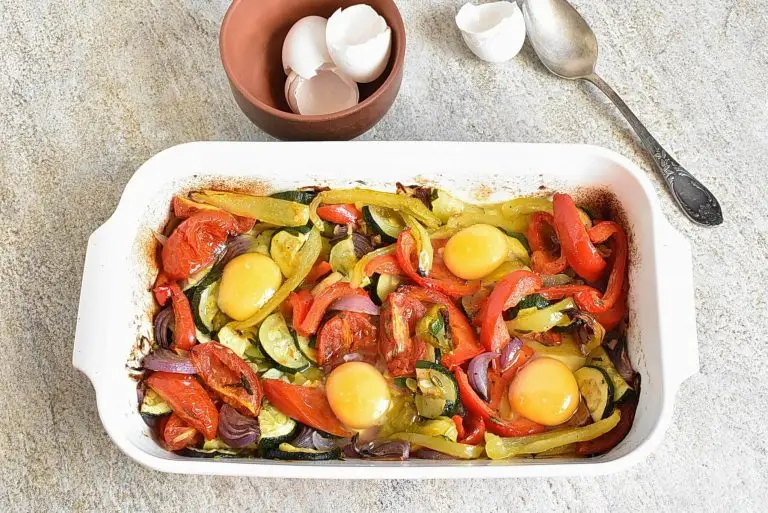 Step 4 - Summer Roasted Vegetable Baked Eggs