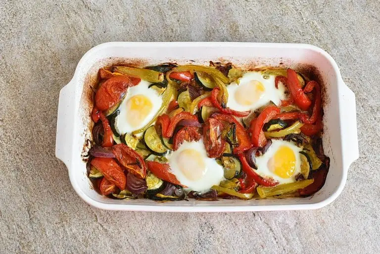 Step 5 - Summer Roasted Vegetable Baked Eggs