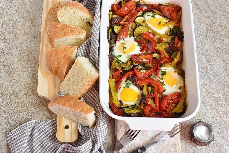 Step 6 - Summer Roasted Vegetable Baked Eggs
