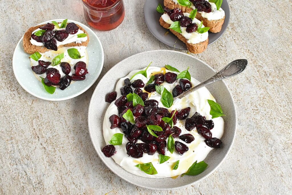 How to serve Whipped Ricotta with Roasted Sweet Cherries