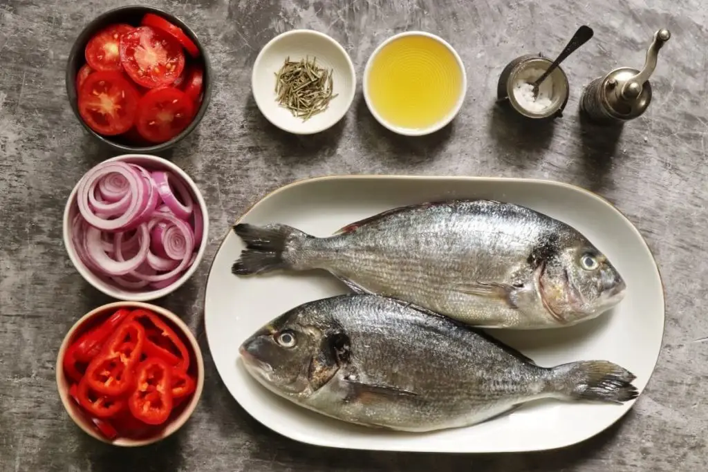 Ingredients for Baked Sea Bream