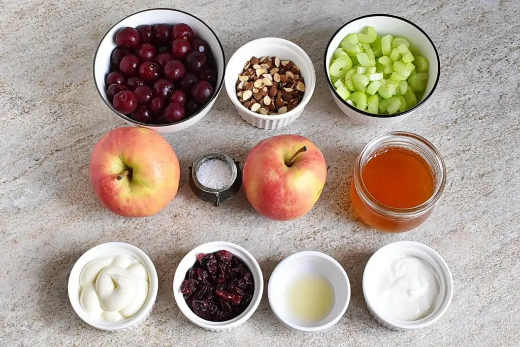 Ingredients for Cherry Waldorf Salad