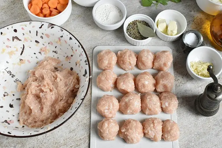 Step 2 - Creamy Chicken Meatball Soup