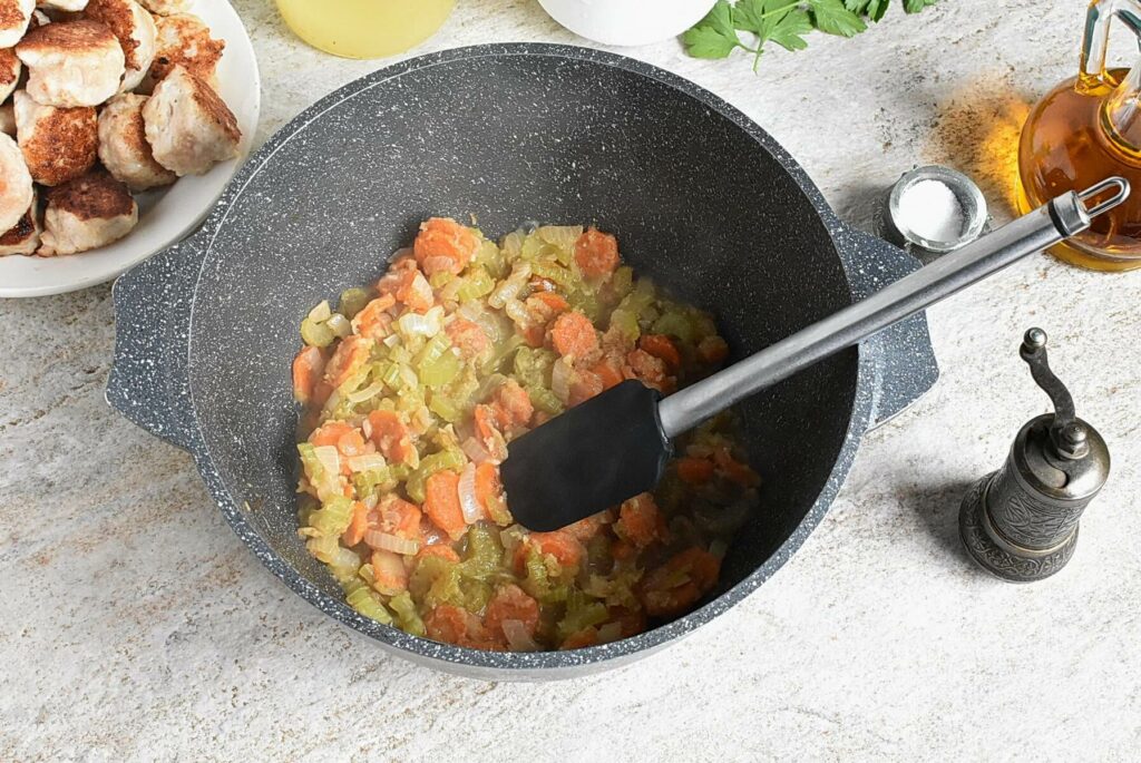 Creamy Chicken Meatball Soup recipe - step 7