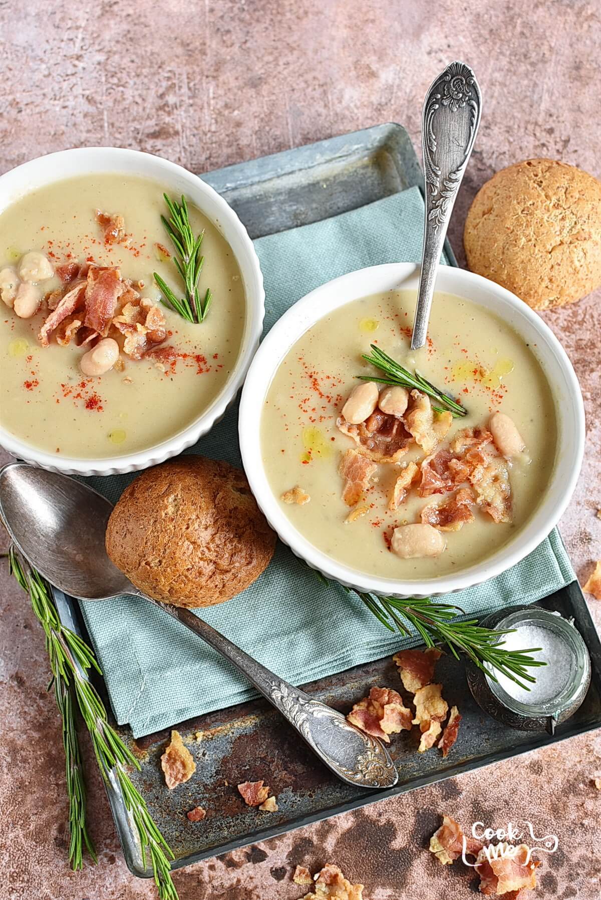Creamy White Bean Rosemary Soup Recipe - COOK.ME