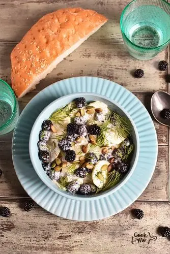 Cucumber Salad with Blackberries
