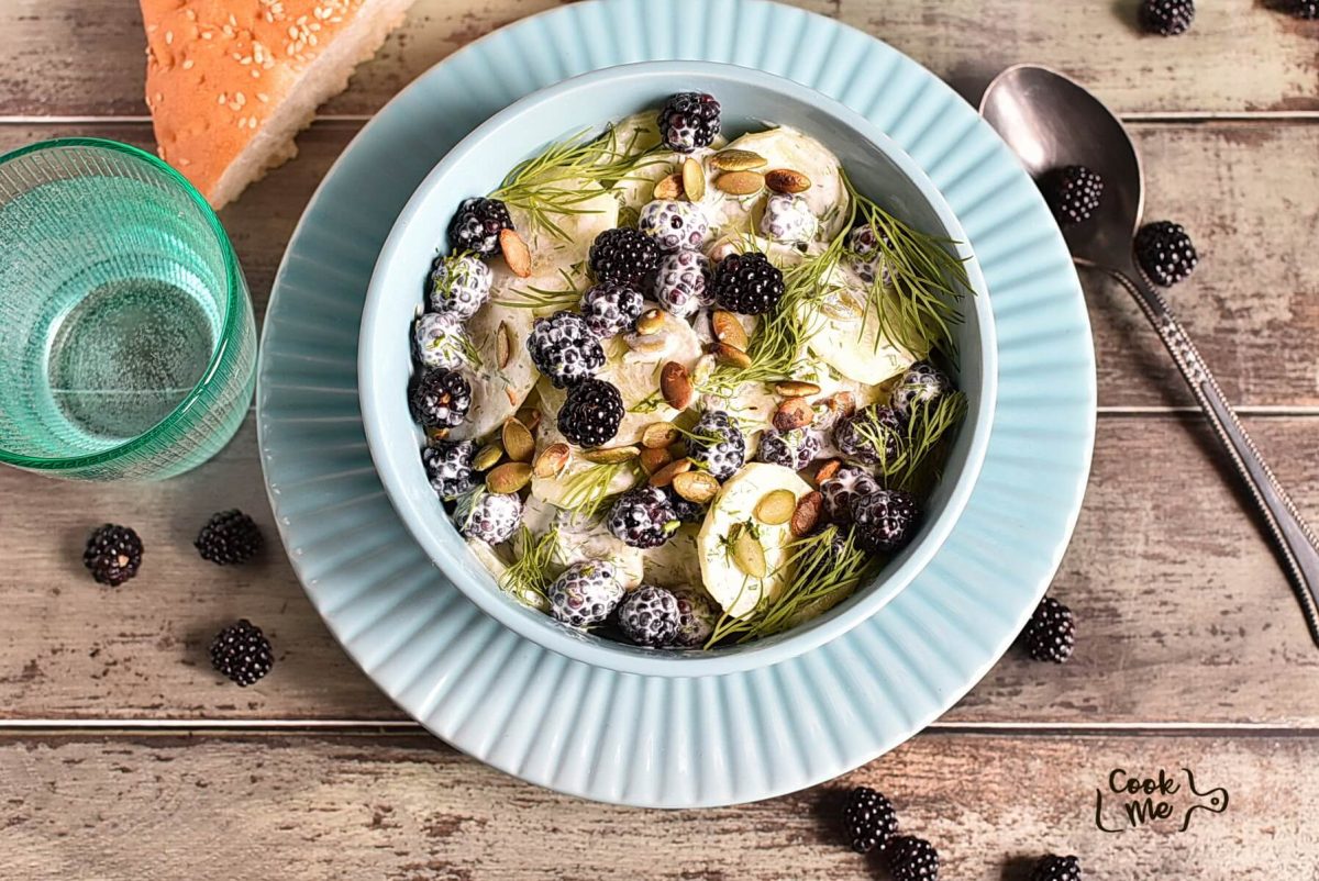 Cucumber Salad with Blackberries