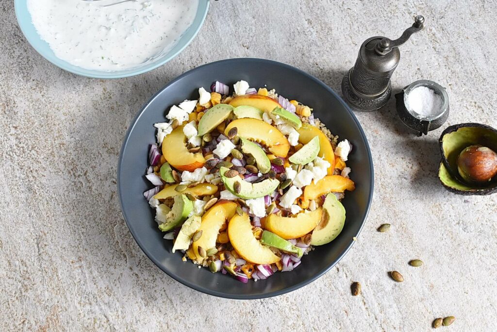 Peach and Corn Quinoa Salad recipe - step 4