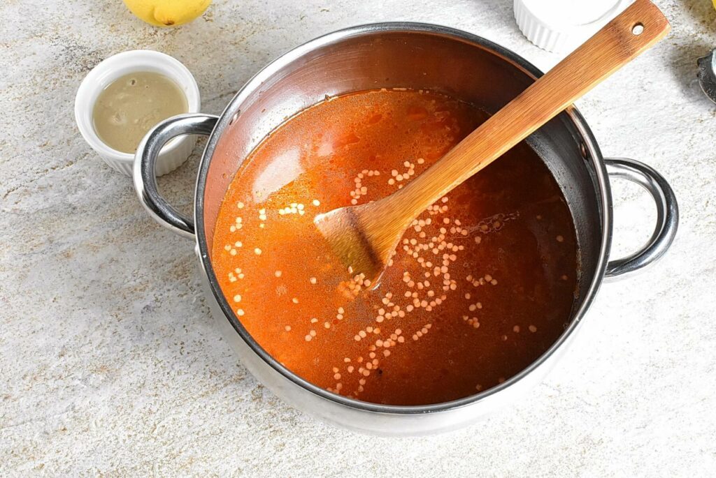 Persian Red Lentil Soup recipe - step 4