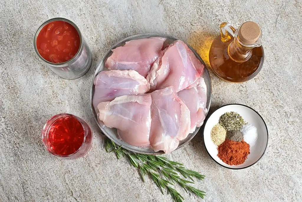 Ingredients for Roast Chicken Thighs