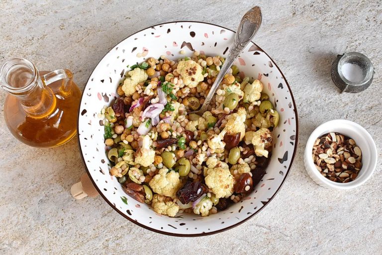 Step 5 - Roasted Cauliflower & Fregola Salad