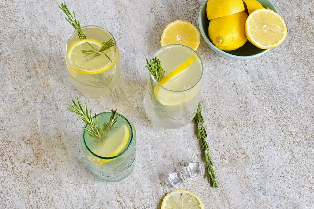 How to serve Rosemary Lemonade