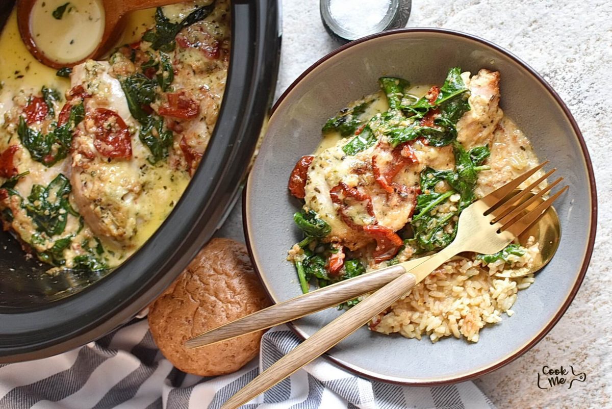 Creamy Slow-Cooker Tuscan Chicken