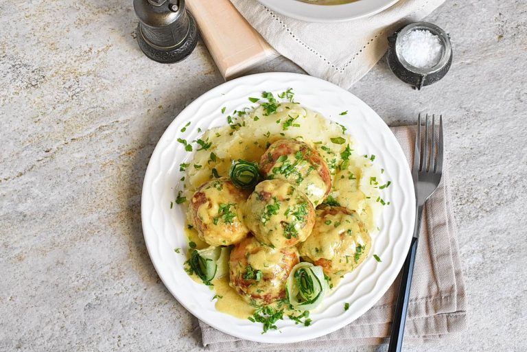 Step 9 - Chicken Meatballs with Honey Mustard Sauce