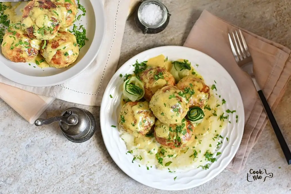 Chicken Meatballs with Honey Mustard Sauce