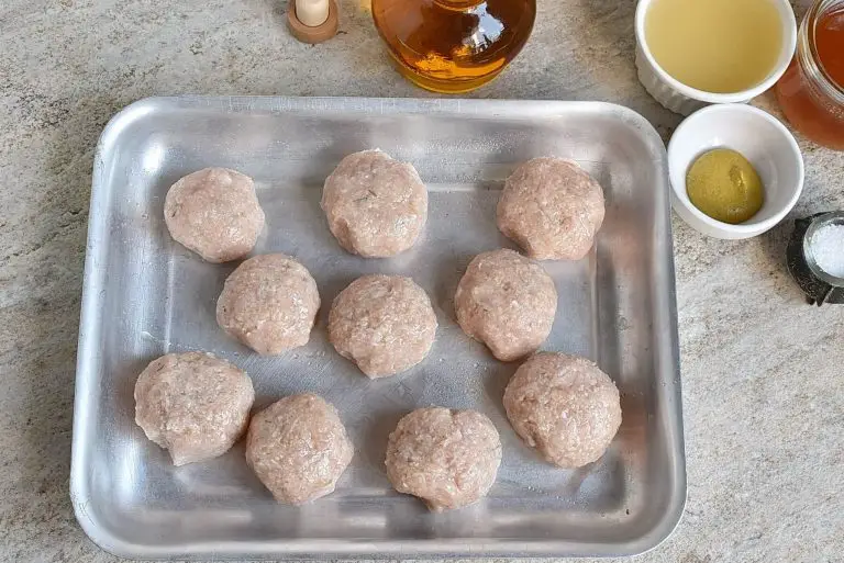 Step 4 - Chicken Meatballs with Honey Mustard Sauce