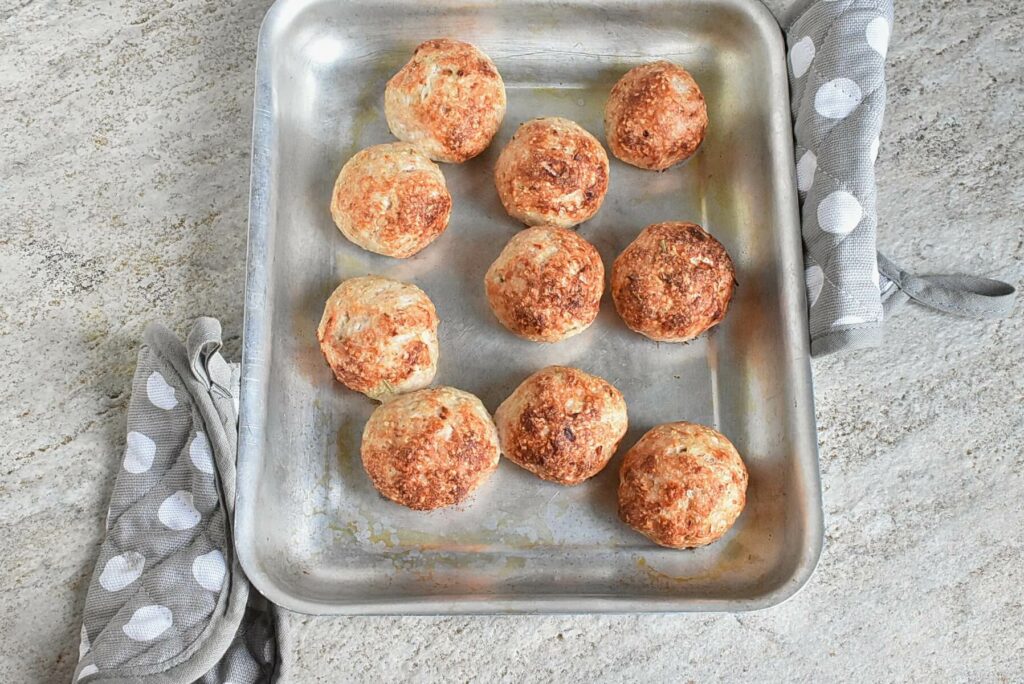 Chicken Meatballs with Honey Mustard Sauce recipe - step 5