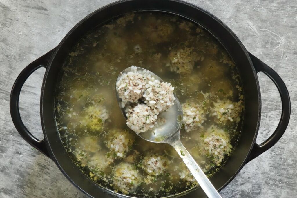 Greek Meatball Soup recipe - step 5