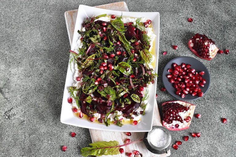 Step 8 - Roasted Beets with Beet Green Salsa Verde