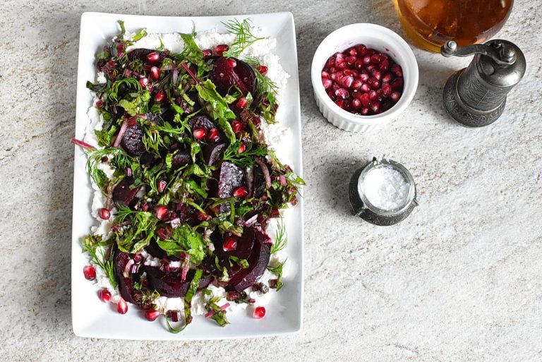 Step 7 - Roasted Beets with Beet Green Salsa Verde