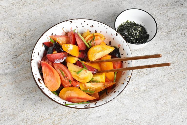 Step 4 - Tomato and Plum Salad