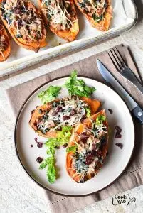 Savory Stuffed Sweet Potatoes