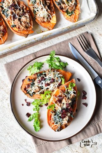 Savory Stuffed Sweet Potatoes