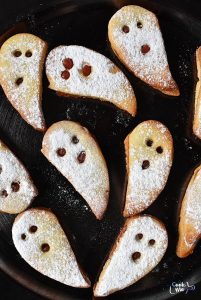 Halloween Ghost Linzer Cookies
