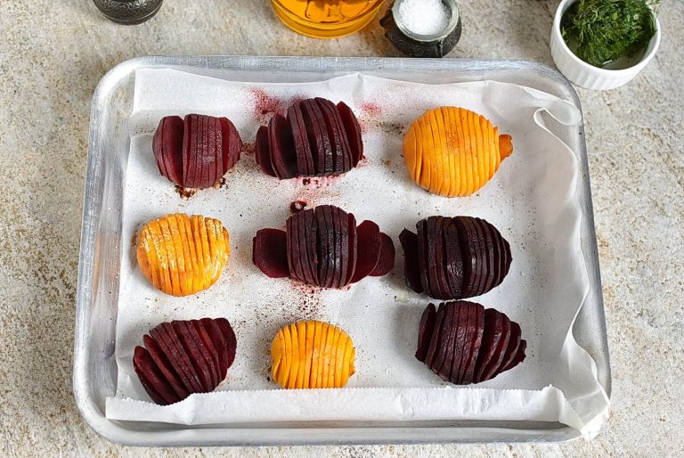 Step 4 - Roasted Hasselback Beets with Dill Dressing