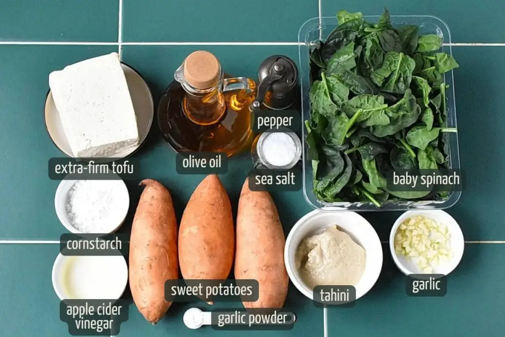 Ingredients for Healthy Loaded Sweet Potatoes
