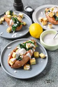 Healthy Loaded Sweet Potatoes