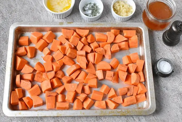 Step 2 - Garlic Honey Roasted Sweet Potatoes