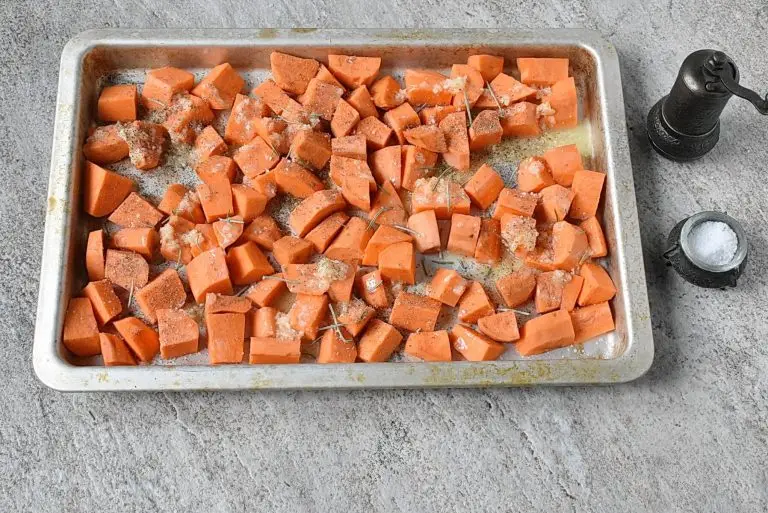 Step 4 - Garlic Honey Roasted Sweet Potatoes