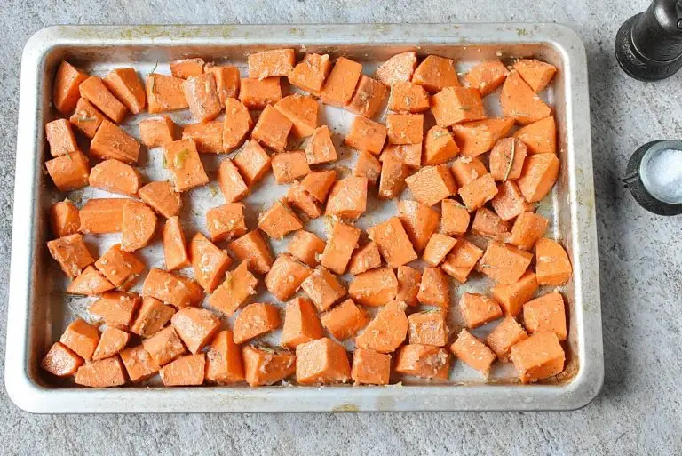 Step 4 - Garlic Honey Roasted Sweet Potatoes