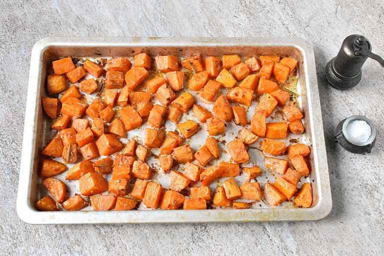 Step 5 - Garlic Honey Roasted Sweet Potatoes