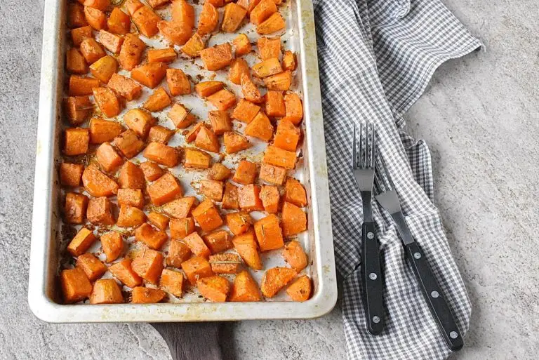 Step 6 - Garlic Honey Roasted Sweet Potatoes