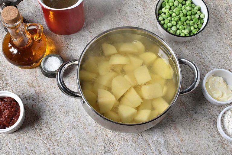 Step 1 - Pumpkin Stew with Mashed Potatoes