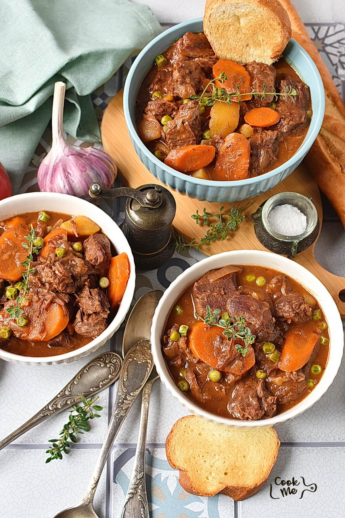 Slow Cooker Beef Stew with Potatoes, Carrots & Wine Recipe - COOK.ME