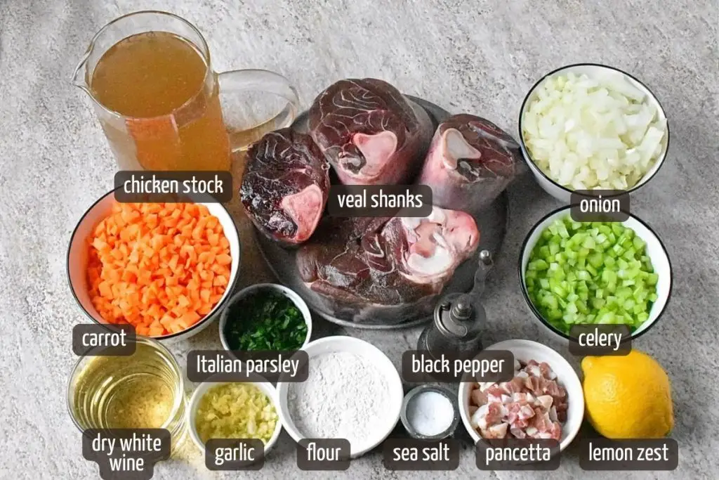 Ingredients for The Best Osso Buco