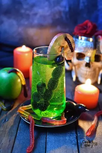 Wicked Poisoned Apple Halloween Cocktail