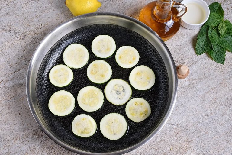Step 4 - Zucchini Alla Scapece (Italian Zucchini recipe with Lemon Ricotta)