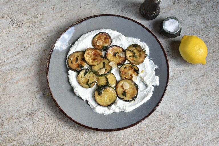 Step 7 - Zucchini Alla Scapece (Italian Zucchini recipe with Lemon Ricotta)