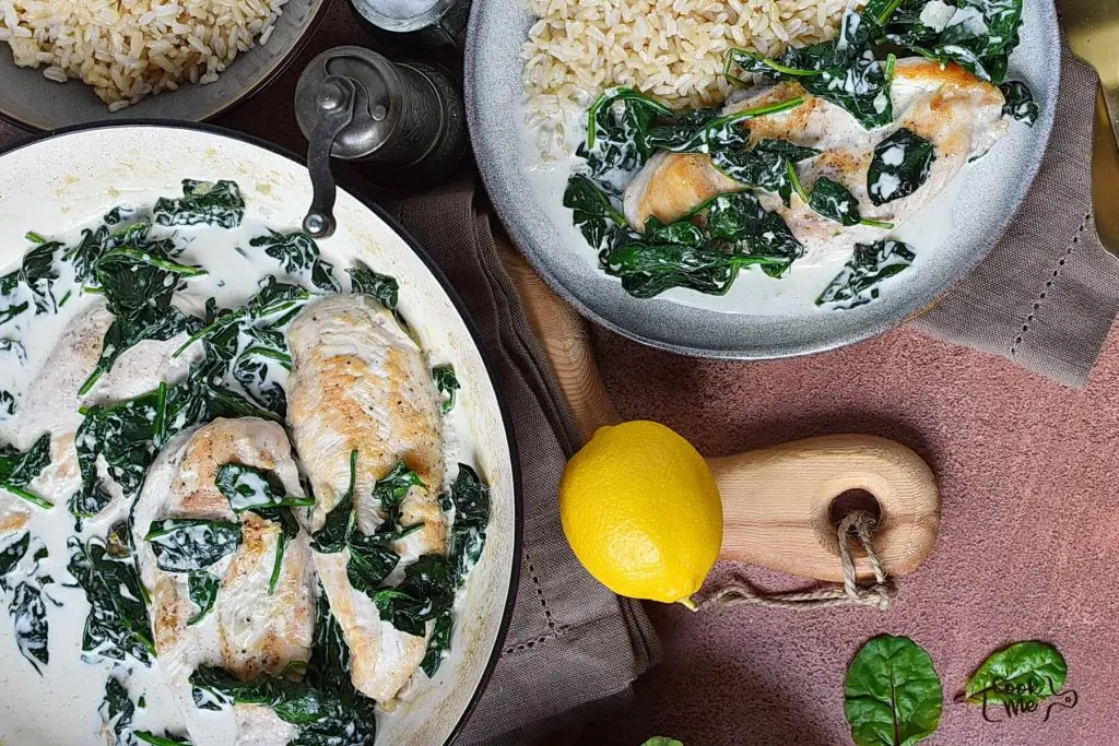 Creamy Garlic Skillet Chicken with Spinach