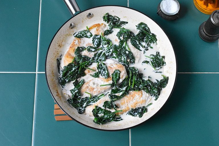 Step 6 - Creamy Garlic Skillet Chicken with Spinach
