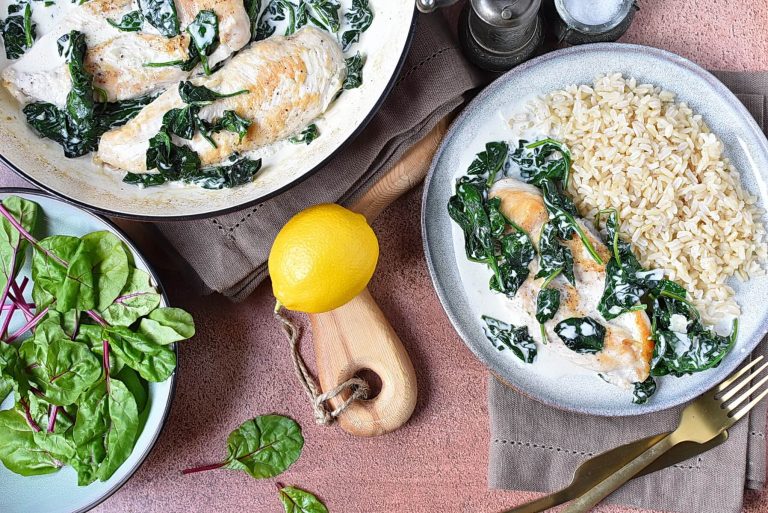 Step 7 - Creamy Garlic Skillet Chicken with Spinach